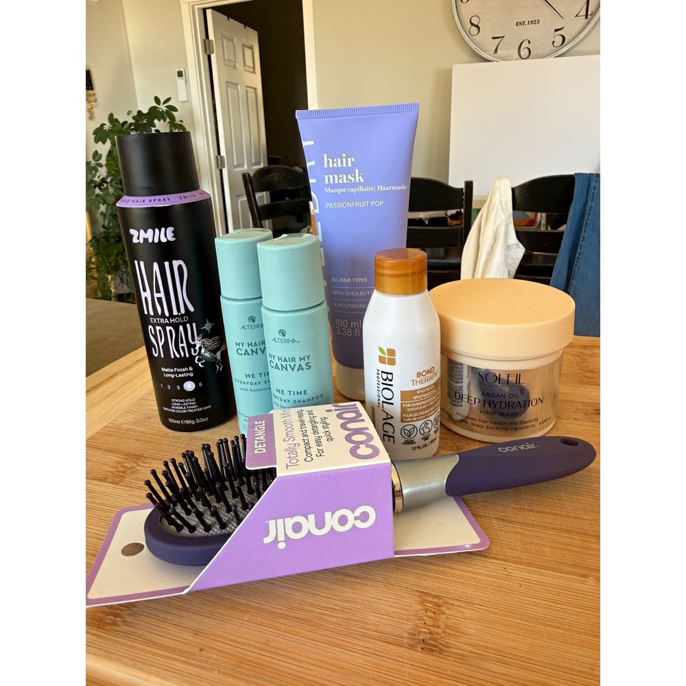 Hair Care Lot Kenra Alterna Bio Ionic Solell Hair Mask Shampoo Spray Brush New